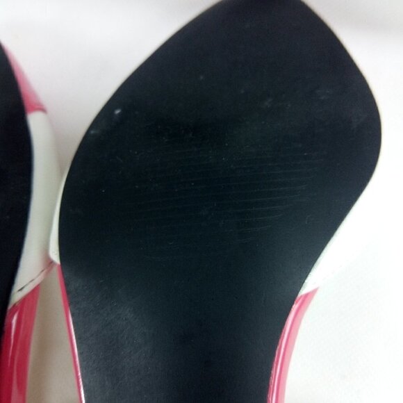 EY Especially Yours Pink & White Patent Heels - Picture 10 of 11